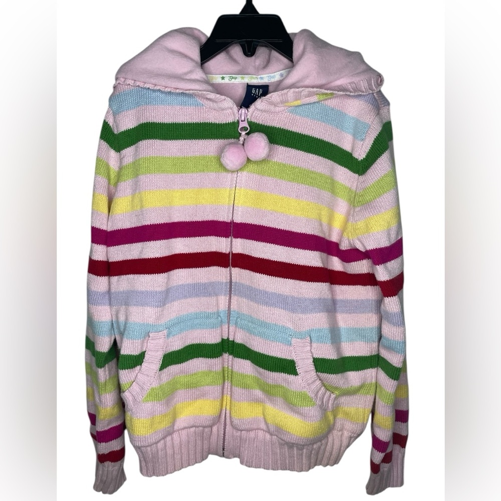 Gap Kids Fleece Lined Full Zip Hooded Sweater-Girls Large